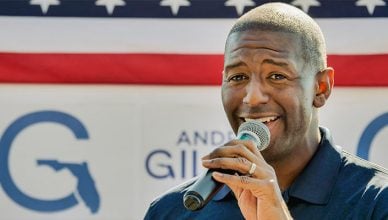 Mayor Andrew Gillum in Destin, Florida - October, 31 2018 (Credit: Shutterstock)