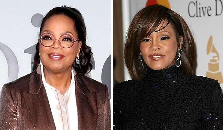 Oprah Winfrey and Whitney Houston (Credit: Deposit Photos)